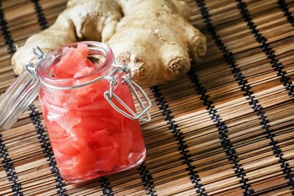 pickled ginger root for increased potency