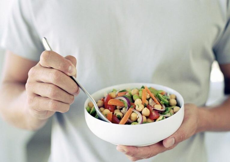 eat vegetable salad to enhance